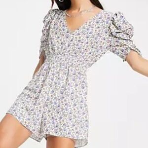 Topshop V front and back ditsy play suit
